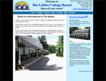 Tablet Screenshot of gablescottages.com
